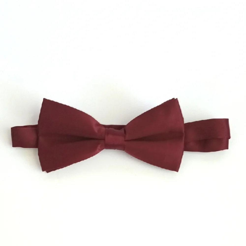 Elegant Burgundy Boy's Bow Tie